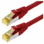 Helos Cat 6a S/FTP tinklo kabelis 0,5 m raudonas
