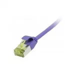 Patch laidas RJ45, CAT6A 500MHz, 0,15 m, alyvinis, U/FTP, plonas apvalus d=3,8 mm, TPE/LSZH (Superflex), AWG32, su Cat.7 žaliava, Synergy 21 (S217390V3)