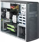 Super Micro Supermicro SC732 D3-1K26B - MDT - I&scaron;plėstinis ATX 1200 W (PS/2) - Juoda - USB/Garsas (CSE-732D3-1K26B)