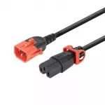 Maitinimo laido adapteris MicroConnect MC-DUALC14C15-2M &mdash; dvigubas C14 į C15, 2 m