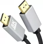 DisplayPort kabelis Helos 288443 1 m Juoda Pilka
