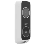 UNIVIEW ED-525B-WB belaidis vaizdo durų skambutis su kamera, Wi-Fi, 2MP, 1080p, IP65, juodas/baltas