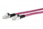 METZ CONNECT METZ CONNECT Cat.6A komutacinis kabelis 1308451002-E, violetinės spalvos, 1 m
