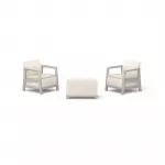KETER Scandi Linea balkono baldų rinkinys pebble gray/light beige