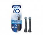 Oral-B | Replaceable Toothbrush Heads | iO Refill Ultimate Clean | Heads | For adults | Number of brush heads included 2 | Number of teeth brushing modes Does not apply | Black