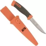 BAHCO SB-2446 naudingas peilis su dviejų komponentų juoda/oranžine rankena, 220 mm