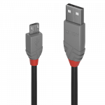 Lindy 1m USB 2.0 Typ A an Micro-B Kabel, Anthra Line USB Typ A Stecker an Micro-B Stecker (36732)
