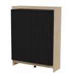 Cama PORTO komoda 100x38x130 ąžuolas/juodas