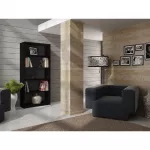 Topeshop R80 CZERŃ biuro knygų spinta