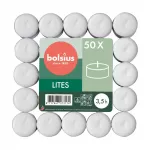 BOLSIUS arbatžvakės 50 vnt. baltos
