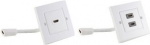 shiverpeaks BASIC-S Anschlussdose, 2 x HDMI, reinwei&szlig; Aufputzdose mit Kabelverl&auml;ngerung, mit 2 x HDMI-Kupplung, - 1 St&uuml;ck (BS79510-2)