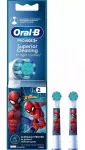 Oral-B EB10S Spiderman keičiamos dantų &scaron;epetėlio galvutės, 2 vnt., itin mink&scaron;tos, vaikams nuo 3 m.