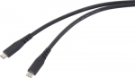 Renkforce USB-C&reg; Kabel USB4&reg; USB-C&reg; 1.00 m Schwarz TPE-Mantel RF-6662040 - Digital/Daten - 1 m (RF-6662040)