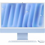 iMac 24 Retina 4.5k Display M4, Blau, M4 (10-CPU/10-GPU), 24GB, 512GB, Standardglas, Touch ID, Deutsch, Gigabit Ethernet, Magic Maus, MD2T4D/A
