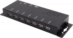 EXSYS GmbH 7-Port USB 2.0 HUB (Metallgeh&auml;use), inkl. Netzteil 5V/4A (EX-1177-2)
