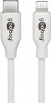 Goobay USB-C&trade; Lade- und Synchronisationskabel, 0.5 m, Wei&szlig; - MFi-Kabel f&uuml;r Apple iPhone/iPad Wei&szlig; (39444)