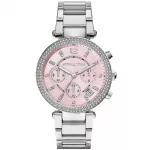Michael Kors MK6105 Moteri&scaron;kas Rožinio Aukso Spalvos Nerūdijančio Plieno Chronografinis Laikrodis 39mm