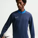 Nike vyri&scaron;ki Dri-FIT Academy 25 Drill mar&scaron;kinėliai ilgomis rankovėmis, tamsiai mėlyni FZ9767 410 XL