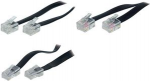 shiverpeaks BASIC-S Modular-Kabel, RJ11-RJ11 Stecker, 15,0 m L&auml;nge: 15,0 m, Farbe: schwarz, 4-adrig - 1 St&uuml;ck (BS70095)