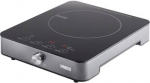 Princess 303010 Induktionskochplatte - Schwarz - Silber - Arbeitsplatte - 28 cm - Zonen-Induktionskochfeld - Glas - 1 Zone(n) (01.303010.01.001)