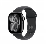 Apple Watch Series 11 GPS 42mm Jet Black Aluminium Case with Black Sport Band - S/M,Model EU-Version (MEQT4ET/A)