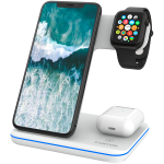 Charger Wireless Dock 3in1 QI for Apple 15W white