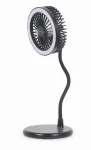 Gembird TA-WPC10-LEDFAN-01 3-in-1 stalinis ventiliatorius su belaidžiu įkrovikliu ir LED lempa