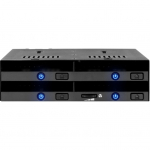 ICY DOCK - flexiDOCK - MB014SP-B R1 - Tr&auml;gerloses internes 4 x 2,5 SATA/SAS SSD/HDD Hot-Swap Dock