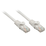 Lindy Basic - Patch-Kabel - RJ-45 (M) - RJ-45 (M) - 5,0m - UTP - CAT 6 - gepresst, glatt - Grau (48165)