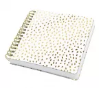SIGEL Jolie Inspire Square Golden Rain spiralinis sąsiuvinis A5 kvadrato formos tu&scaron;čiais lapais 120gsm JQ100