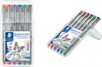 STAEDTLER Pigmentliner, Strichst&auml;rke: 0,5 mm, 6er Etui lange Metallspitze ideal f&uuml;r Lineale & Schablonen, Pigment - 1 St&uuml;ck (30805-SSB6)