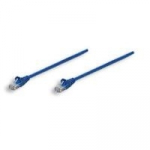 Intellinet - Patch-Kabel - RJ-45 (M) - RJ-45 (M) - 10,0m - UTP - CAT 5e - gepresst, glatt - Blau (325936)