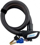 FISCHER Seil-Fahrradschloss, L&auml;nge: 850 mm, schwarz Seilschloss ohne Rahmenhalter, Durchmesser: 23 mm, Seil - 1 St&uuml;ck (85903)