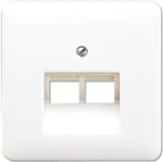 JUNG Abdeckung f&uuml;r IAE/UAE-ADose CD569-2UAWW CD500 u. Std. 2x8pol. alpinweiss CD569-2UAWW (CD569-2UAWW)
