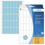 HERMA - Permanentklebeetiketten - Blau - 12 x 30 mm 1120 Etikett(en) (32 Bogen x 35) (2353)
