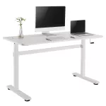 Stalas su rankiniu auk&scaron;čio reguliavimu Ergo Office, maks. 40 kg, maks. auk&scaron;tis 117 cm, su stalvir&scaron;iu darbui stovint ir sėdint, ER-401 W