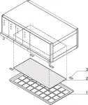 SCHROFF FILTER MAT 84HP (ATSARGINĖ DALIS) - Stovo priedas (64571036)