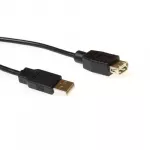 ACT USB 2.0 A vyri&scaron;kas - USB A moteri&scaron;kas juodas 1,80 m