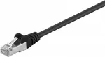 Wentronic Goobay CAT 5e jungiamasis laidas, F/UTP, juodas, 0,25 m - CCA vario mi&scaron;inys (68704)