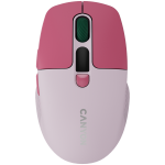 Canyon MW-26 - 2in1 wireless optical mouse Bluetooth / 2.4 GHz - silent - pink