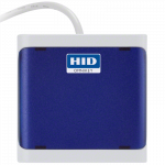 HID OMNIKEY 5022, Contactless only (13.56 MHZ) reader, USB, blau Chipkartenleser, USB (2.0, 3.0), separat bestellen: Standfu&szlig;, Farbe: blau (R50220318-DB)