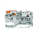 WAGO 2102-5201 Galinė plok&scaron;telė, pilka, 5.2 mm x 32.9 mm x 61.5 mm, TOPJOB&reg; S