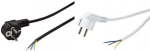 LogiLink - Stromkabel - CEE 7/7 (M) zu ohne Stecker - Wechselstrom 250 V - 1.5 m - Schwarz