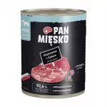 PAN MIĘSKO Kiauliena su &scaron;ernu &scaron;lapi &scaron;unų maistas 800g &ndash; be grūdų, pa&scaron;tetas suaugusiems &scaron;unims