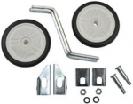 FISCHER St&uuml;tzr&auml;der f&uuml;r Fahrr&auml;der 30,50cm (12)-20 (30,48 - 50,80 cm) nach DIN EN 14765, inkl. Befestigungsmaterial - 1 St&uuml;ck (50380)