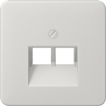 JUNG CD 569-2 UA LG - Grau - Thermoplast - JUNG - UAE 2 x 8 UPO - UAE 8-8 UPO - UAE 8-8 UPOK6E - UAE 8-8 UPOK6 - MK-POF-2UAE - RJ-45 - 1 St&uuml;ck(e)