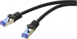 Renkforce RF-6830464 RJ45 Netzwerkkabel, Patchkabel CAT 6a S/FTP 5.00 m Schwarz 1 St. (RF-6830464)