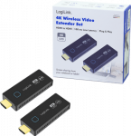 LogiLink HDMI&Uuml;bertragungs-Set drahtlos 30m - Kabel-/Adapterset - Digital/Display/Video (HDW0102)