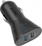 SBS TECR2USB24AFAST Ladeger&auml;t f&uuml;r Mobilger&auml;te Auto Schwarz (TECR2USB24AFAST)