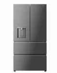 DREAME DRF560WMXEEUP French Door &scaron;aldytuvas-&scaron;aldiklis, 561 L, Platinum Inox, Wi-Fi, No Frost